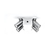 Sollux Lighting LED Deckenspot Chrom RING - 4 x GU10 Fassung - exkl. LED's