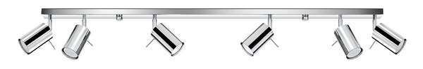 Sollux Lighting LED Deckenspot Chrom RING - 6 x GU10 Fassung - exkl. LED's Sollux Lighting LED Deckenspot Chrom RING - 6 x GU10 Fassung - exkl. LED's
