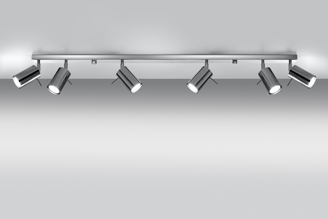 Sollux Lighting LED Deckenspot Chrom RING - 6 x GU10 Fassung - exkl. LED's Sollux Lighting LED Deckenspot Chrom RING - 6 x GU10 Fassung - exkl. LED's