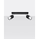 Sollux Lighting LED Deckenspot Schwarz Chrom NERO - 2 x GU10 Fassung - exkl. LED's