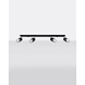 Sollux Lighting LED Deckenspot Schwarz Chrom NERO - 4 x GU10 Fassung - exkl. LED's Sollux Lighting LED Deckenspot Schwarz Chrom NERO - 4 x GU10 Fassung - exkl. LED's