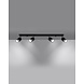 Sollux Lighting LED Deckenspot Schwarz Chrom NERO - 4 x GU10 Fassung - exkl. LED's Sollux Lighting LED Deckenspot Schwarz Chrom NERO - 4 x GU10 Fassung - exkl. LED's