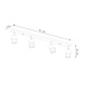 Sollux Lighting LED Deckenspot Schwarz Chrom NERO - 4 x GU10 Fassung - exkl. LED's Sollux Lighting LED Deckenspot Schwarz Chrom NERO - 4 x GU10 Fassung - exkl. LED's