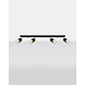 Sollux Lighting LED Deckenspot Schwarz Gold NERO - 4 x GU10 Fassung - exkl. LED's