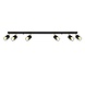 LED Deckenspot Schwarz Gold NERO - 6 x GU10 Fassung - exkl. LED's LED Deckenspot Schwarz Gold NERO - 6 x GU10 Fassung - exkl. LED's