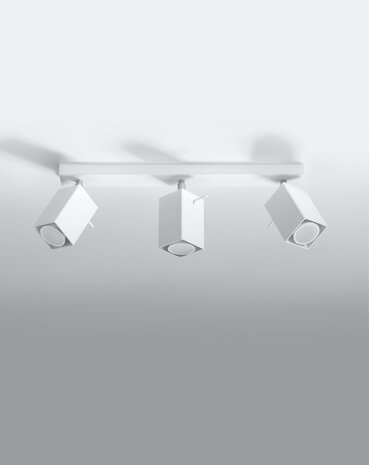 SOLLUX Lighting Group LED Deckenspot Weiß MERIDA - 3 x GU10 Fassung - exkl. LED's SOLLUX Lighting Group LED Deckenspot Weiß MERIDA - 3 x GU10 Fassung - exkl. LED's