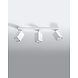 Sollux Lighting LED Deckenspot Weiß MERIDA - 3 x GU10 Fassung - exkl. LED's