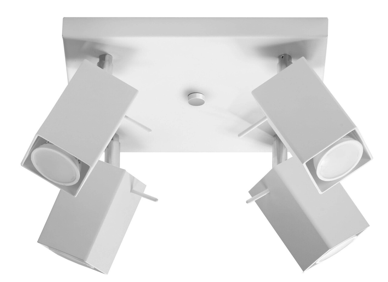 SOLLUX Lighting Group LED Deckenspot Weiß MERIDA - 4 x GU10 Fassung - exkl. LED's