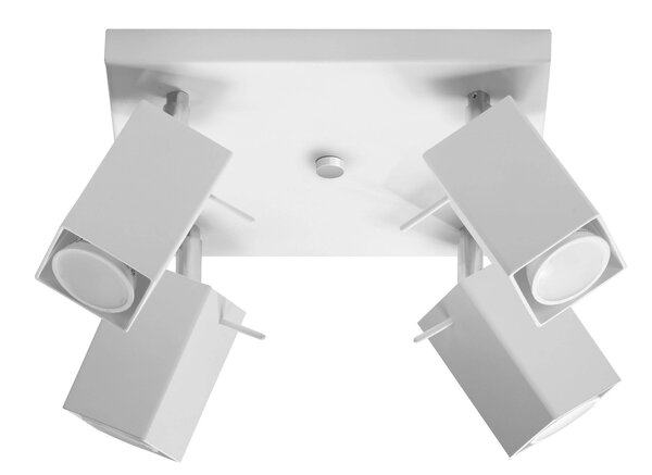SOLLUX Lighting Group LED Deckenspot Weiß MERIDA - 4 x GU10 Fassung - exkl. LED's
