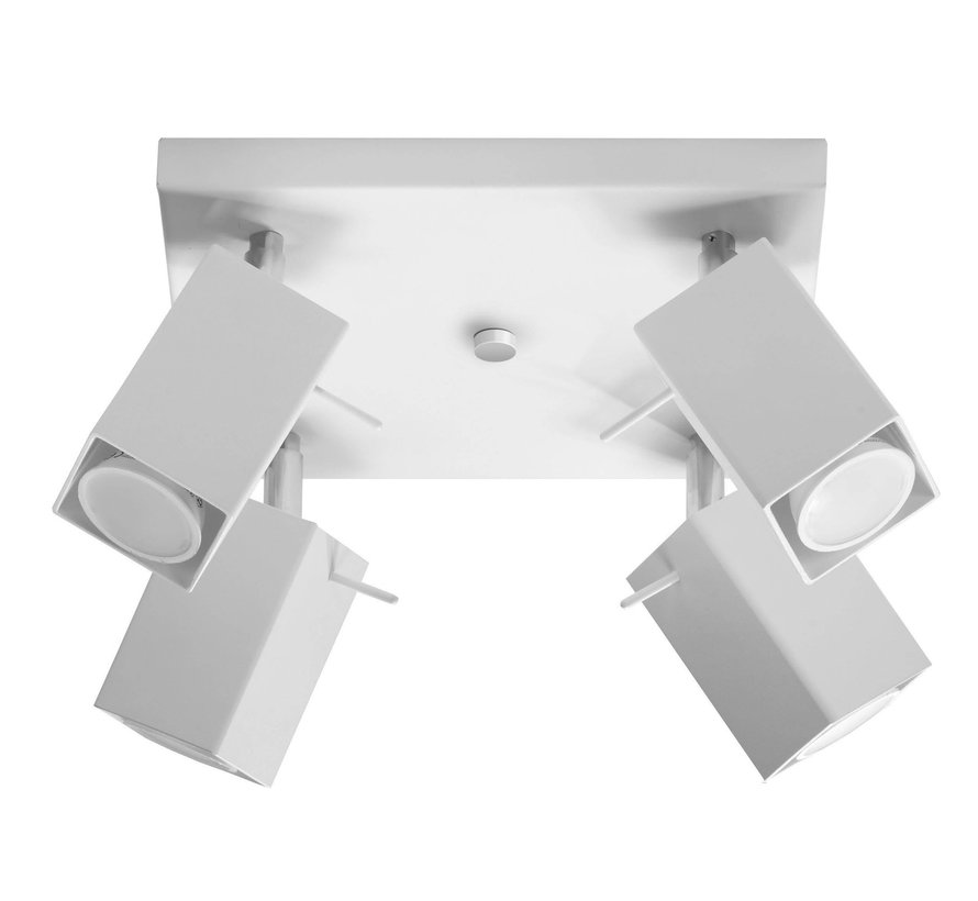 LED Deckenspot Weiß MERIDA - 4 x GU10 Fassung