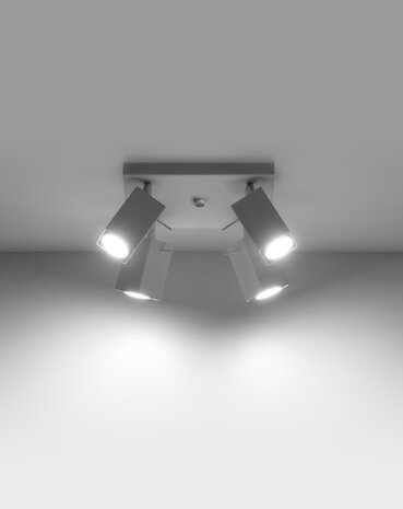 Sollux Lighting LED Deckenspot Weiß MERIDA - 4 x GU10 Fassung - exkl. LED's Sollux Lighting LED Deckenspot Weiß MERIDA - 4 x GU10 Fassung - exkl. LED's