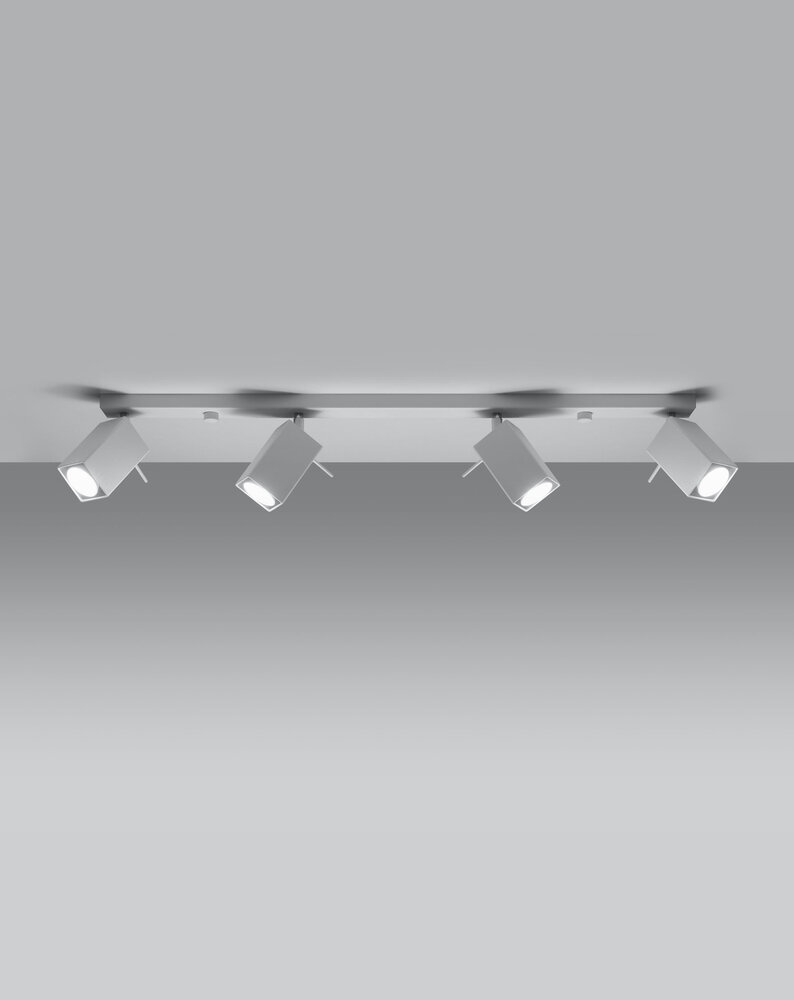 SOLLUX Lighting Group LED Deckenspot Weiß MERIDA - 4 x GU10 Fassung - exkl. LED's