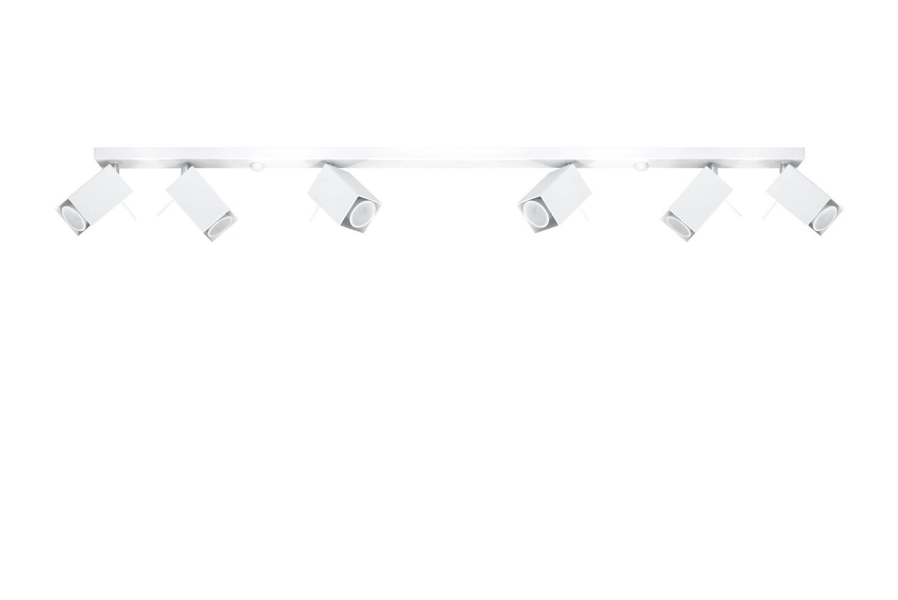 Sollux Lighting LED Deckenspot Weiß MERIDA - 6 x GU10 Fassung - exkl. LED's