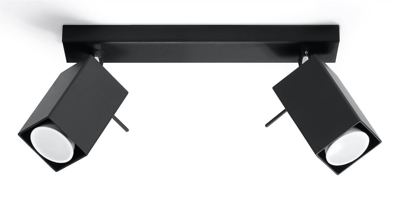 Sollux Lighting LED Deckenspot Schwarz MERIDA - 2 x GU10 Fassung - exkl. LED's