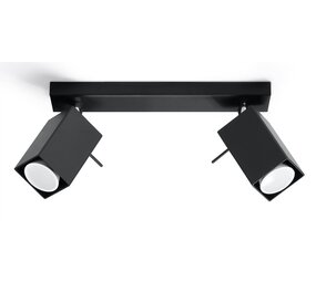 Sollux Lighting LED Deckenspot Schwarz MERIDA - 2 x GU10 Fassung - exkl. LED's