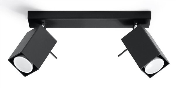 Sollux Lighting LED Deckenspot Schwarz MERIDA - 2 x GU10 Fassung - exkl. LED's