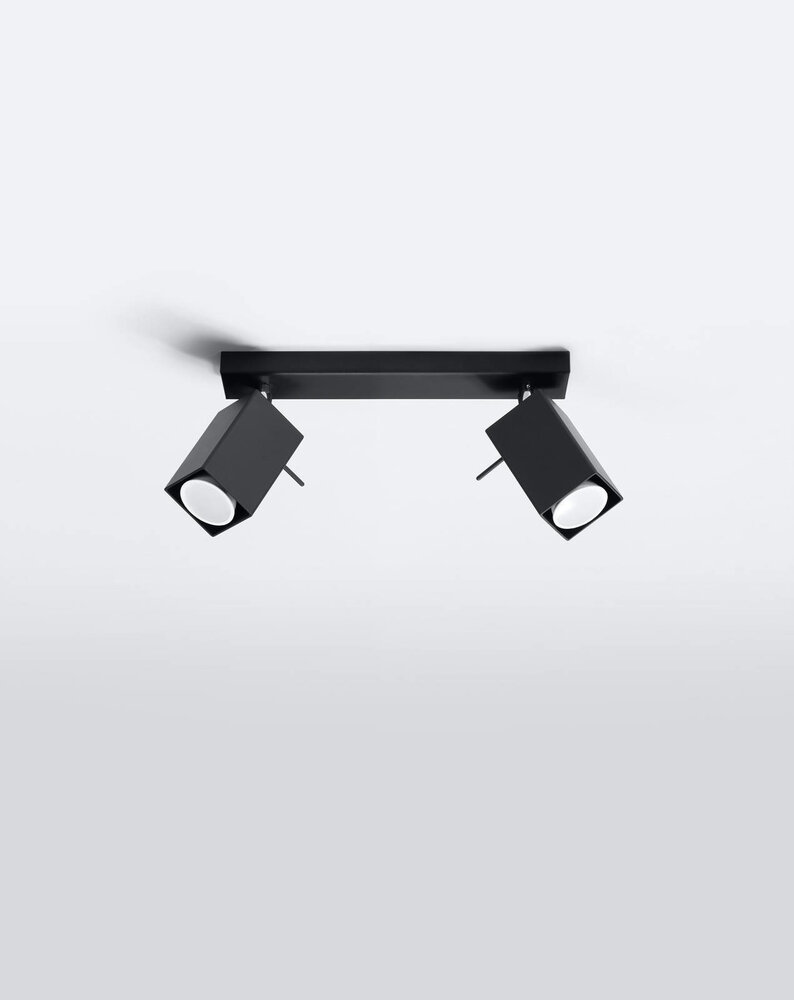 Sollux Lighting LED Deckenspot Schwarz MERIDA - 2 x GU10 Fassung - exkl. LED's