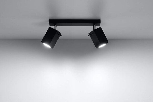 Sollux Lighting LED Deckenspot Schwarz MERIDA - 2 x GU10 Fassung - exkl. LED's