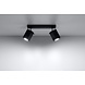 Sollux Lighting LED Deckenspot Schwarz MERIDA - 2 x GU10 Fassung - exkl. LED's