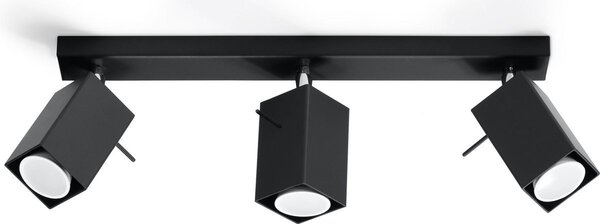 Sollux Lighting LED Deckenspot Schwarz MERIDA - 3 x GU10 Fassung - exkl. LED's