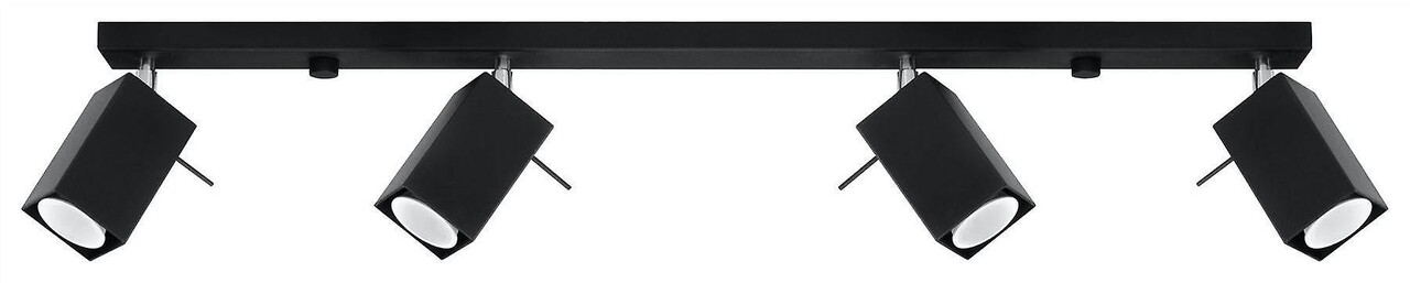 SOLLUX Lighting Group LED Deckenspot Schwarz MERIDA - 4 x GU10 Fassung - exkl. LED's SOLLUX Lighting Group LED Deckenspot Schwarz MERIDA - 4 x GU10 Fassung - exkl. LED's