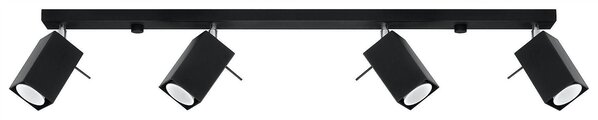SOLLUX Lighting Group LED Deckenspot Schwarz MERIDA - 4 x GU10 Fassung - exkl. LED's SOLLUX Lighting Group LED Deckenspot Schwarz MERIDA - 4 x GU10 Fassung - exkl. LED's