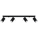 Sollux Lighting LED Deckenspot Schwarz MERIDA - 4 x GU10 Fassung - exkl. LED's
