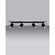 Sollux Lighting LED Deckenspot Schwarz MERIDA - 4 x GU10 Fassung - exkl. LED's