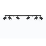 Sollux Lighting LED Deckenspot Schwarz MERIDA - 6 x GU10 Fassung - exkl. LED's
