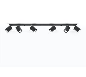 SOLLUX Lighting Group LED Deckenspot Schwarz MERIDA - 6 x GU10 Fassung - exkl. LED's SOLLUX Lighting Group LED Deckenspot Schwarz MERIDA - 6 x GU10 Fassung - exkl. LED's