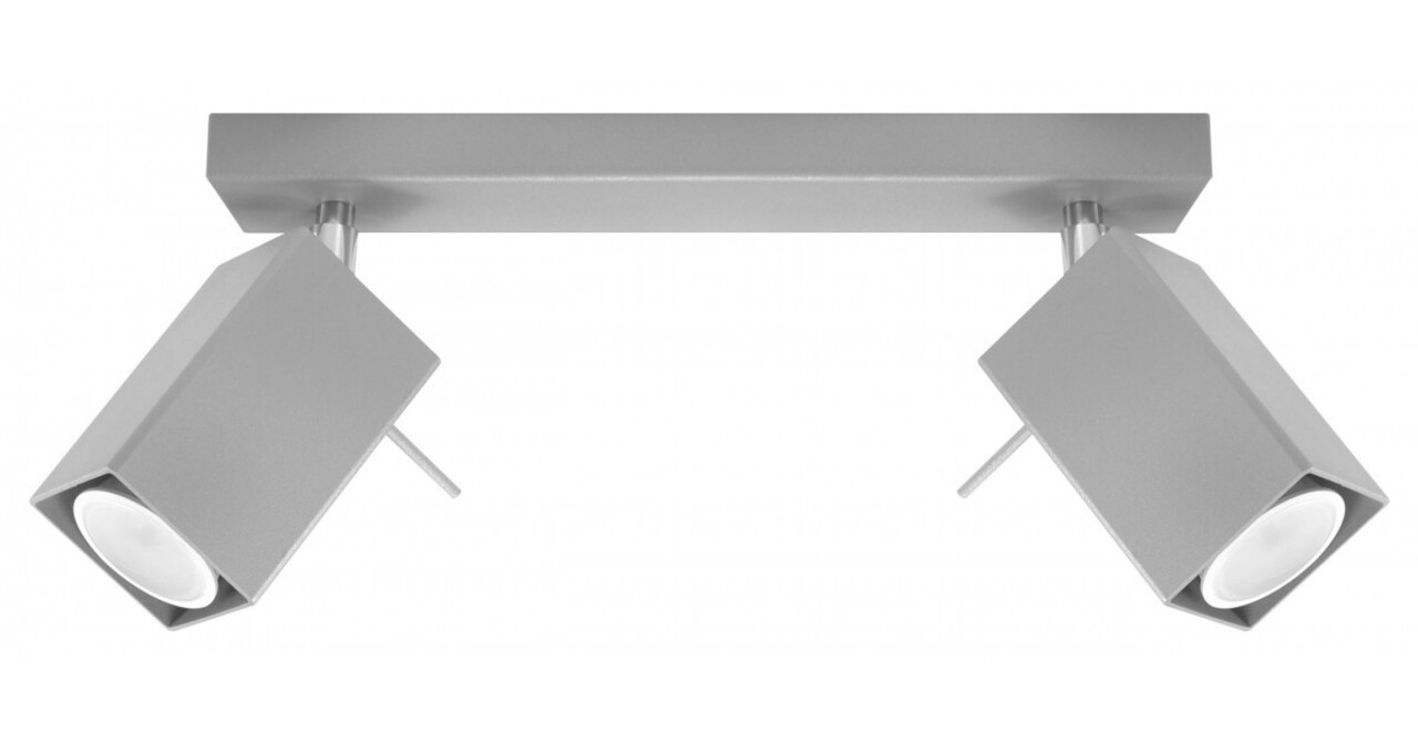 Sollux Lighting LED Deckenspot Grau MERIDA - 2 x GU10 Fassung - exkl. LED's