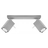 Sollux Lighting LED Deckenspot Grau MERIDA - 2 x GU10 Fassung - exkl. LED's