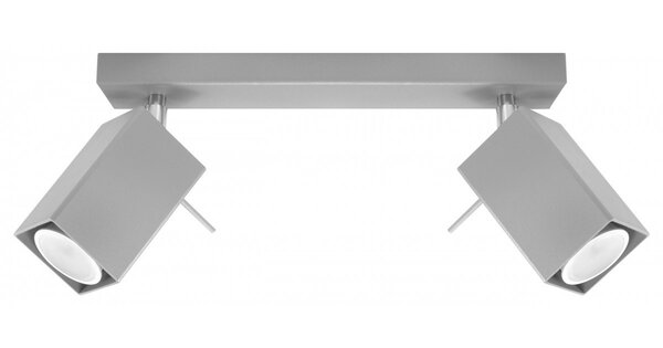 Sollux Lighting LED Deckenspot Grau MERIDA - 2 x GU10 Fassung - exkl. LED's