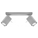 Sollux Lighting LED Deckenspot Grau MERIDA - 2 x GU10 Fassung - exkl. LED's