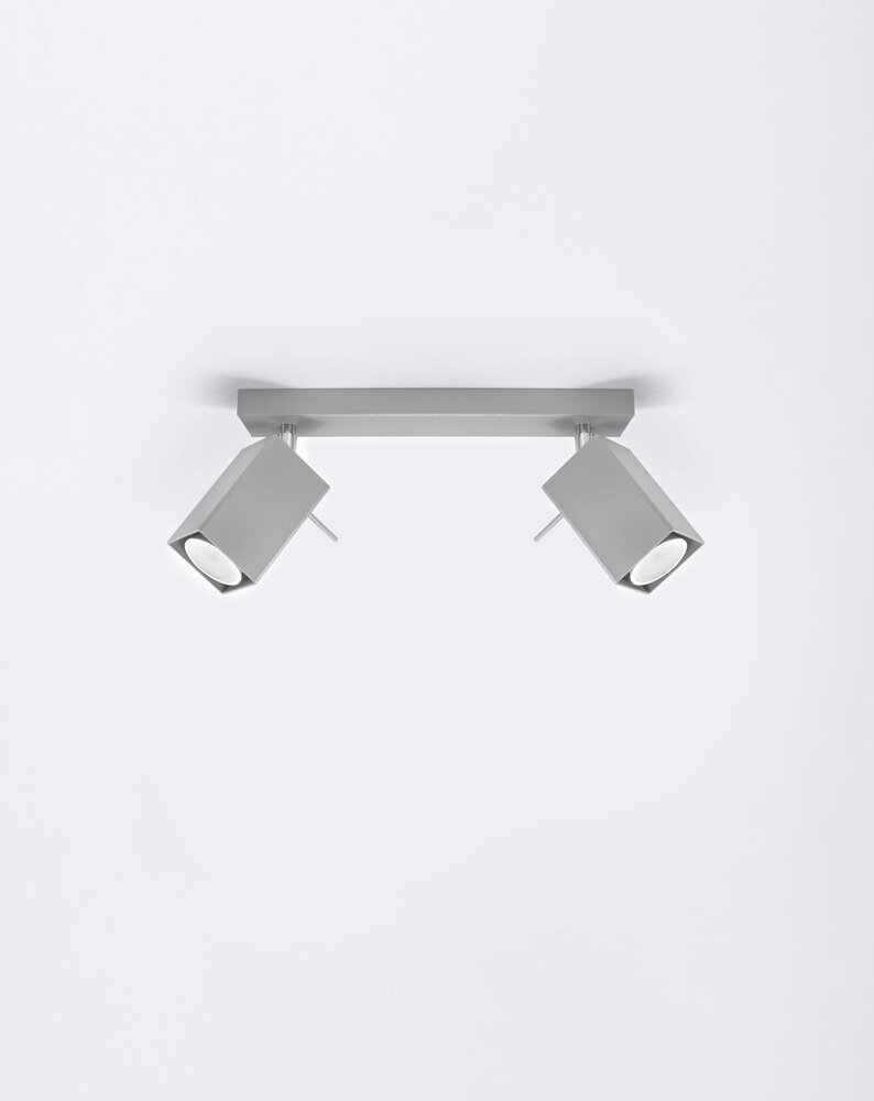 Sollux Lighting LED Deckenspot Grau MERIDA - 2 x GU10 Fassung - exkl. LED's