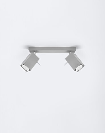 Sollux Lighting LED Deckenspot Grau MERIDA - 2 x GU10 Fassung - exkl. LED's