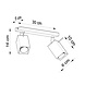 Sollux Lighting LED Deckenspot Grau MERIDA - 2 x GU10 Fassung - exkl. LED's