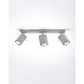 Sollux Lighting LED Deckenspot Grau MERIDA - 3 x GU10 Fassung - exkl. LED's