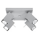 LED Deckenspot Grau MERIDA - 4 x GU10 Fassung - exkl. LED's LED Deckenspot Grau MERIDA - 4 x GU10 Fassung - exkl. LED's