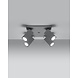 LED Deckenspot Grau MERIDA - 4 x GU10 Fassung - exkl. LED's LED Deckenspot Grau MERIDA - 4 x GU10 Fassung - exkl. LED's