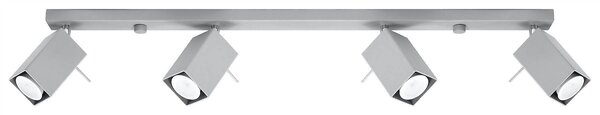 SOLLUX Lighting Group LED Deckenspot Grau MERIDA - 4 x GU10 Fassung - exkl. LED's SOLLUX Lighting Group LED Deckenspot Grau MERIDA - 4 x GU10 Fassung - exkl. LED's