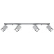 Sollux Lighting LED Deckenspot Grau MERIDA - 4 x GU10 Fassung - exkl. LED's