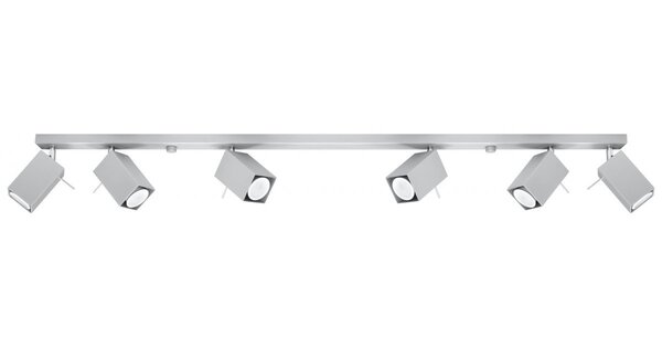 Sollux Lighting LED Deckenspot Grau MERIDA -6 x GU10 Fassung - exkl. LED's Sollux Lighting LED Deckenspot Grau MERIDA -6 x GU10 Fassung - exkl. LED's