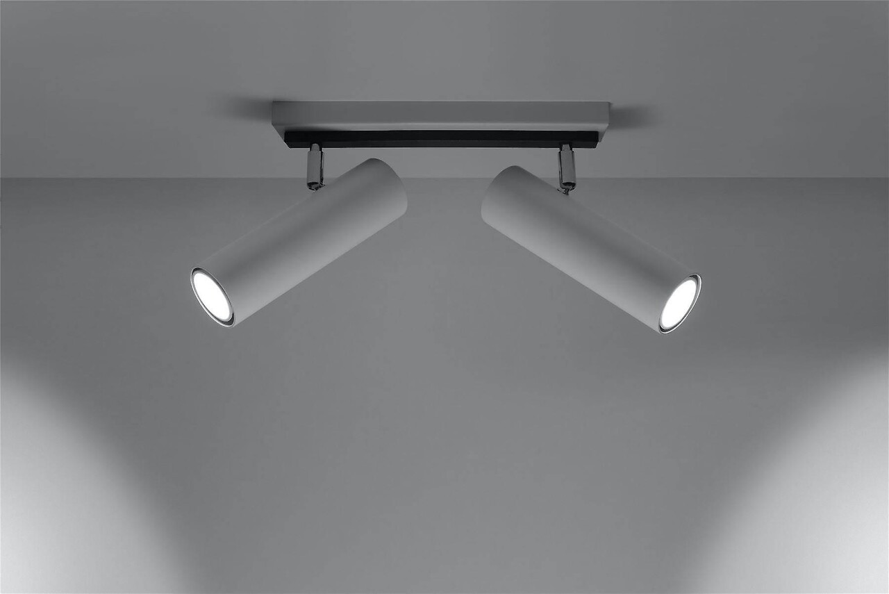 SOLLUX Lighting Group LED Deckenspot Weiß DIREZIONE - 2 x GU10 Fassung - exkl. LED's SOLLUX Lighting Group LED Deckenspot Weiß DIREZIONE - 2 x GU10 Fassung - exkl. LED's