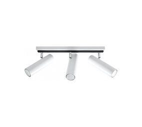 SOLLUX Lighting Group LED Deckenspot Weiß DIREZIONE - 3 x GU10 Fassung - exkl. LED's