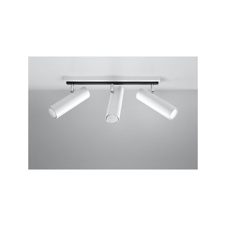 SOLLUX Lighting Group LED Deckenspot Weiß DIREZIONE - 3 x GU10 Fassung - exkl. LED's
