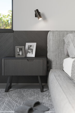 Sollux Lighting LED Deckenspot Schwarz Silber DIREZIONE - 1 x GU10 Fassung - exkl. LED's