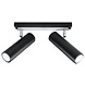 Sollux Lighting LED Deckenspot Schwarz Silber DIREZIONE - 2 x GU10 Fassung - exkl. LED's