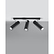 LED Deckenspot Schwarz Silber DIREZIONE - 3 x GU10 Fassung - exkl. LED's LED Deckenspot Schwarz Silber DIREZIONE - 3 x GU10 Fassung - exkl. LED's
