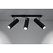 Sollux Lighting LED Deckenspot Schwarz Silber DIREZIONE - 3 x GU10 Fassung - exkl. LED's
